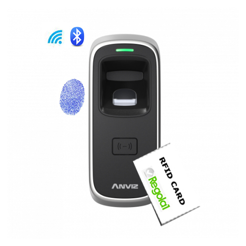 Anviz, M5 Plus BT-Wifi: biometric device, RFID, IP65, Wi-fi, Bluetooth and Linux. Built in Web Server.